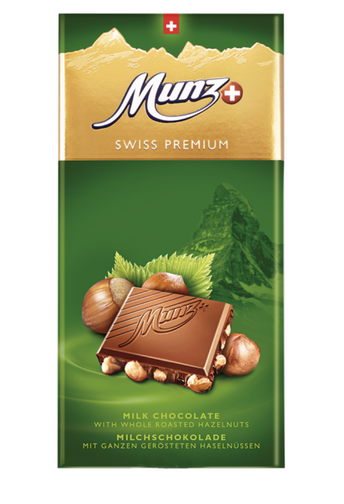 Шоколад мол MUNZ ціл фундук 100г